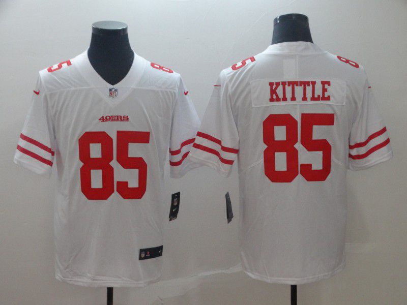 Men San Francisco 49ers #85 Kittle White Nike Vapor Untouchable Limited Player NFL Jerseys->san francisco 49ers->NFL Jersey